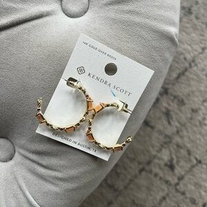 Never worn, brand new Kendra Scott hoop earrings